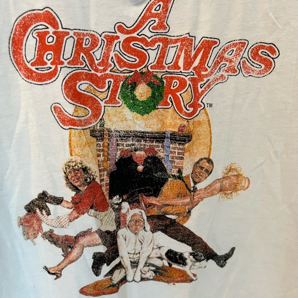A CHRISTMAS STORY RAGLAN 3/4 SLEEVE HOLES NWT TOP SHIRT T TEE SHIRT HOLIDAYS 2XL - Picture 3 of 13